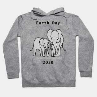 Elephants for Earth Day Hoodie